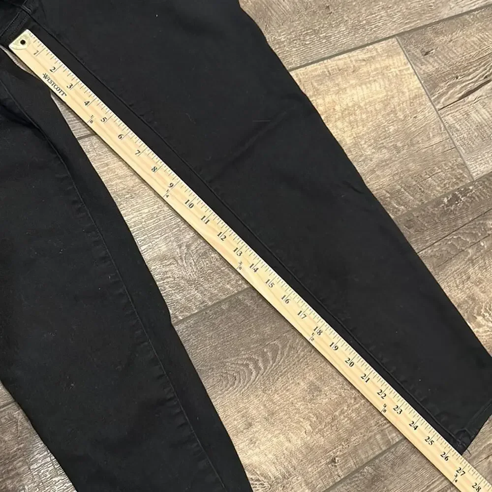 MADEWELL Black 9" Mid Rise Skinny Leg Button Fly Jeans Size 32 - Picture 4 of 7